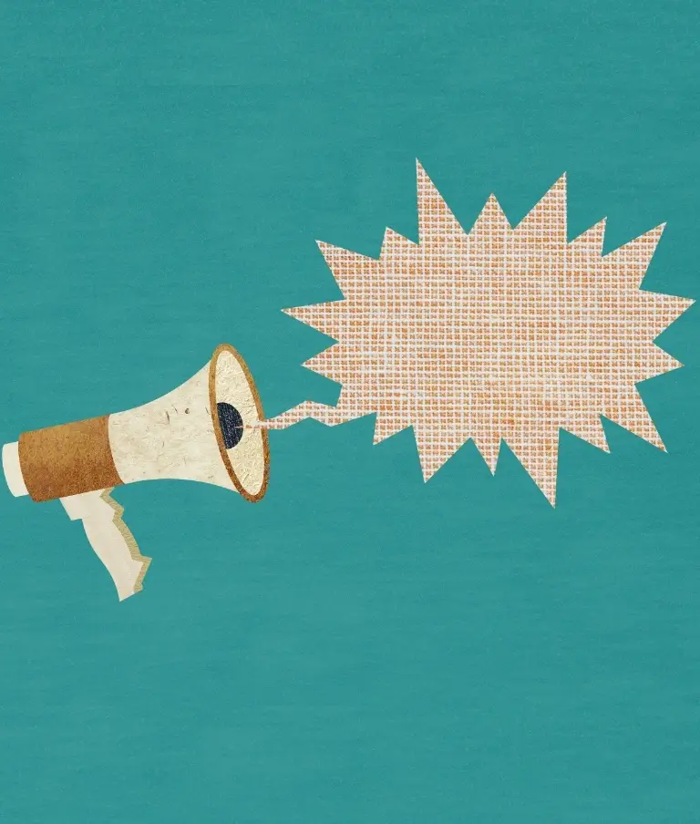 Megafon i ikona nowości